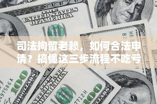 济南司法拘留老赖，如何合法申请？搞懂这三步流程不吃亏！