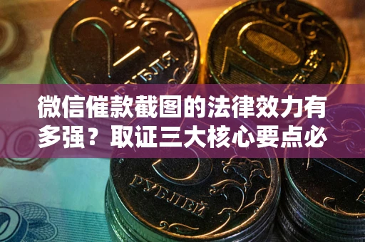 济南微信催款截图的法律效力有多强？取证三大核心要点必须知道！