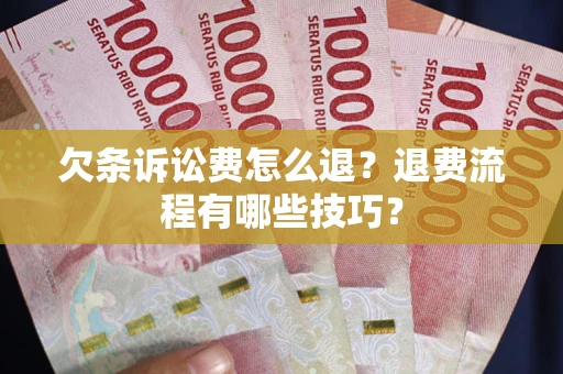 济南欠条诉讼费怎么退？退费流程有哪些技巧？