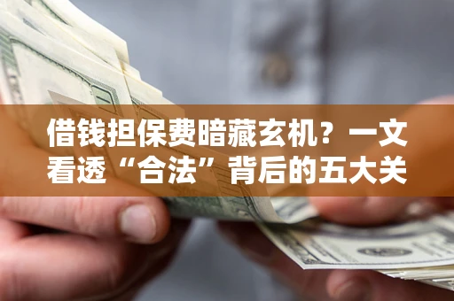 济南借钱担保费暗藏玄机？一文看透“合法”背后的五大关键陷阱