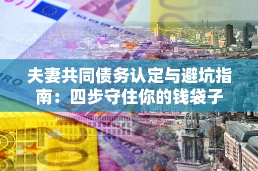 济南夫妻共同债务认定与避坑指南：四步守住你的钱袋子
