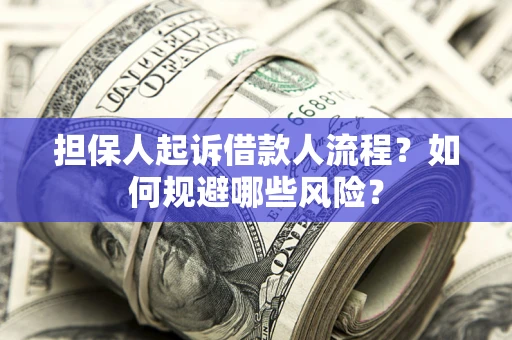 济南担保人起诉借款人流程？如何规避哪些风险？