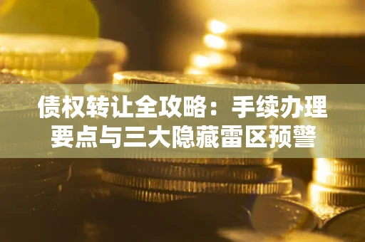 济南债权转让全攻略：手续办理要点与三大隐藏雷区预警