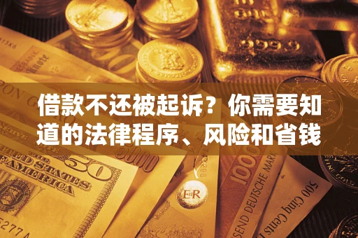济南借款不还被起诉？你需要知道的法律程序、风险和省钱技巧