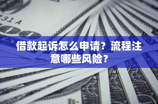 济南借款起诉怎么申请？流程注意哪些风险？